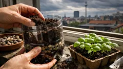 Pflanztöpfe aus PET-Flaschen selber machen: einfache Upcycling-Idee für Balkon und Fensterbank