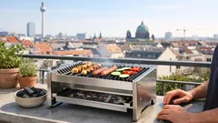 Raucharmer Holzkohlegrill: so grillst du auf dem Balkon mit weniger Qualm
